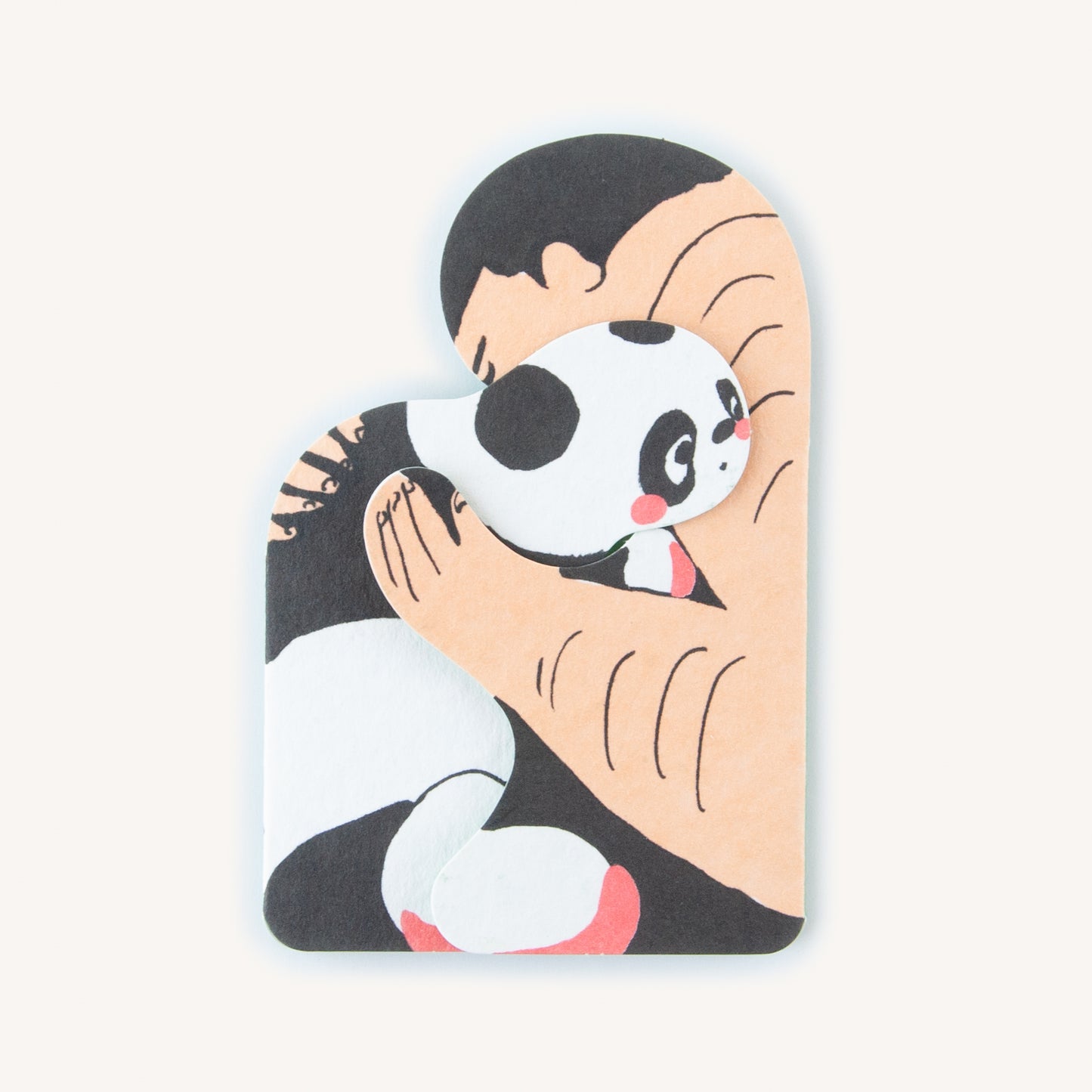 HUGちゃんCARD (青空亭) ひげとパンダ