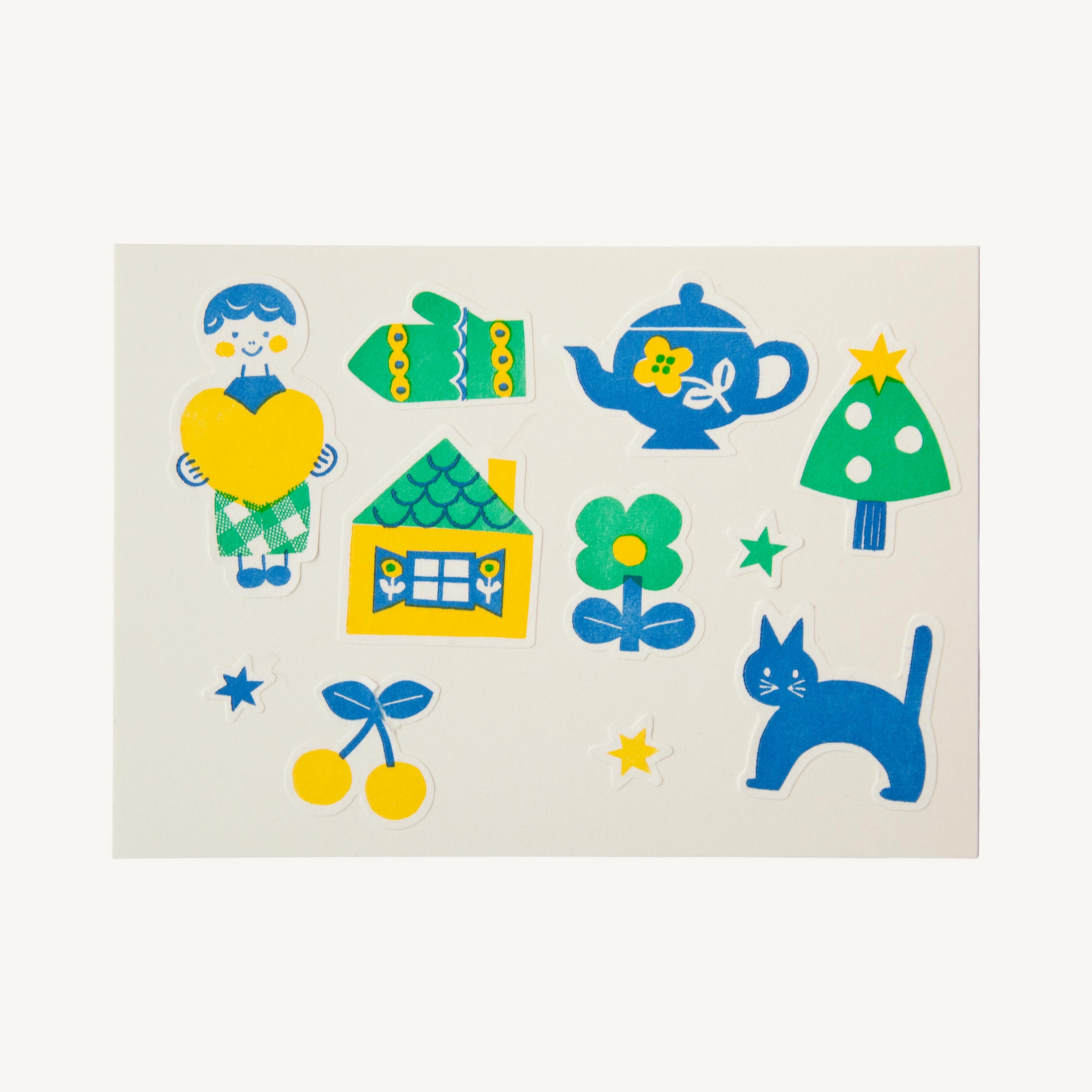 凸版STICKER （杉浦さやか） 男の子 – 備前凸版工作所