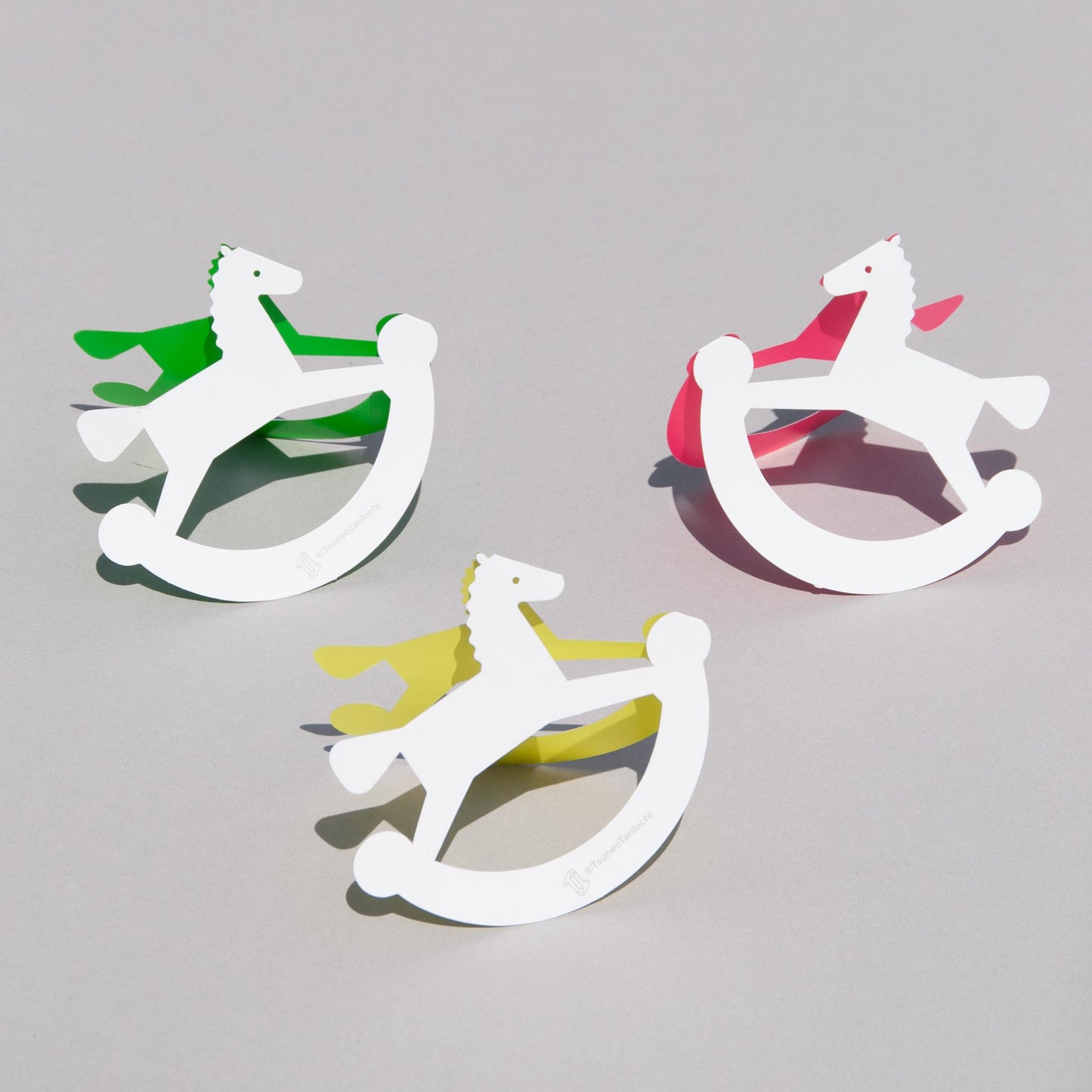 PAPER SCULPTURE CARD　木馬　＠TsuneoTaniuchi